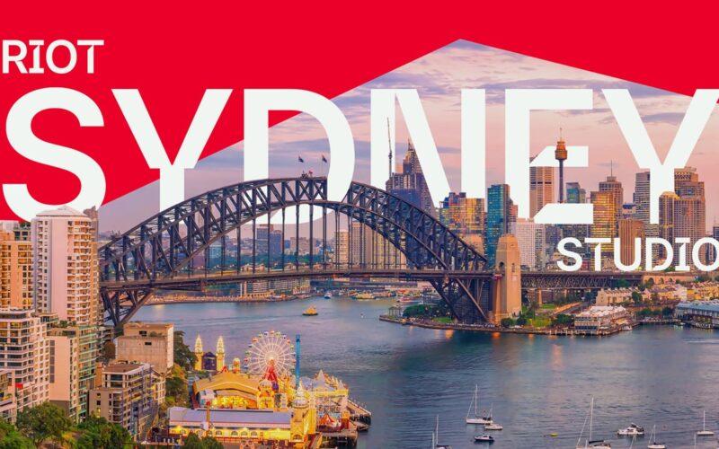 Riot Sydney logo with Sydney's iconic location showing underneath