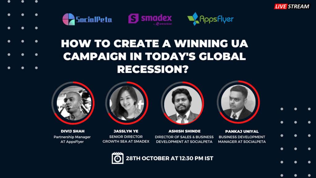 Headshots of SocialPeta's User Acquisition webinar speakers