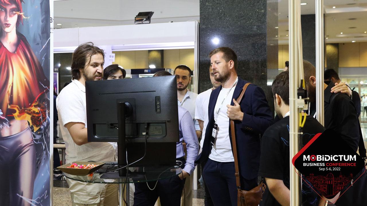 Young Turkish developers showcasing their games at Mobidictum Business Conference