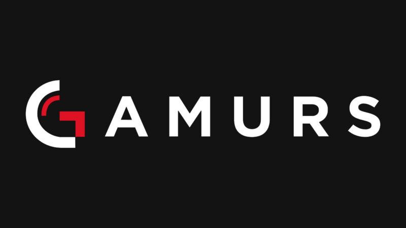 Gamurs logo on dark background