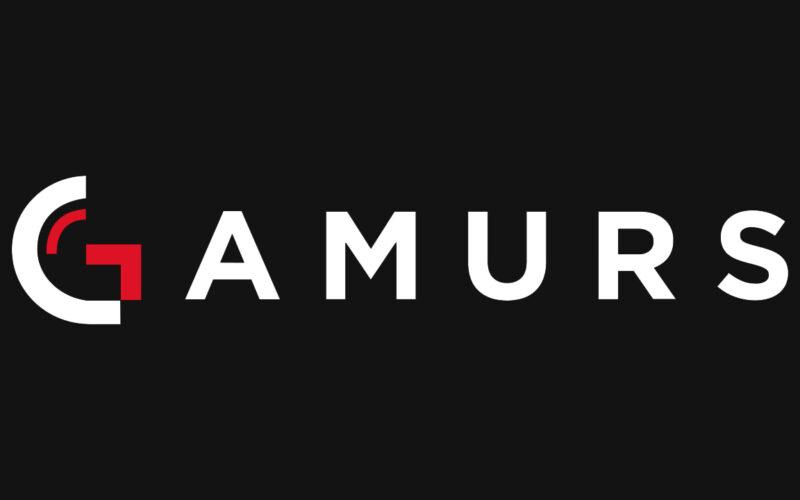 Gamurs logo on dark background