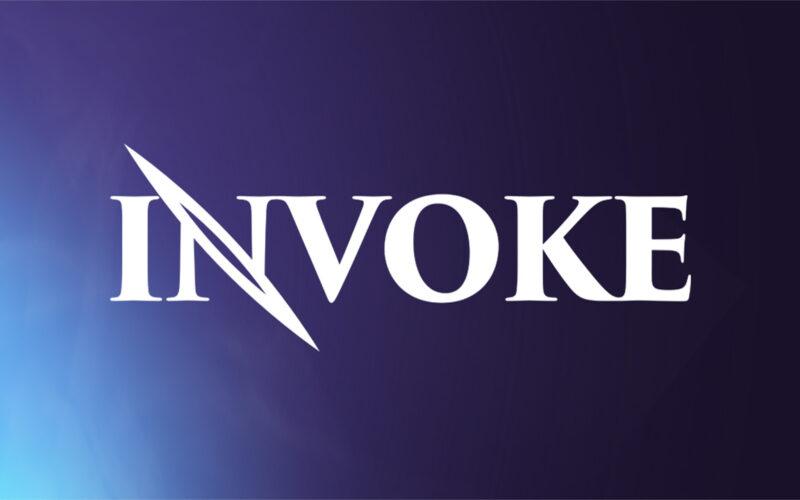 invoke logo on purple background