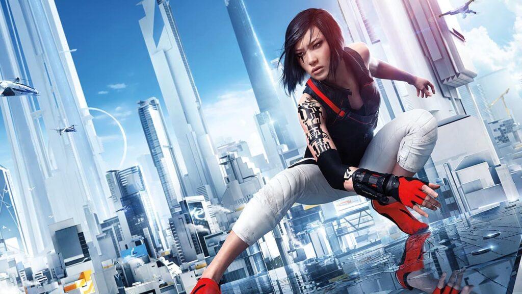 mirror's edge main character posing