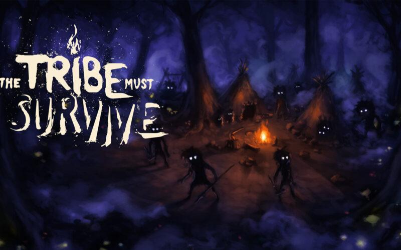 the tribe must survive logo on the left on a concept art