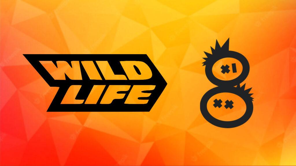 Logos of 8-Bit Bandits and Wildlife Studios over a light orange background
