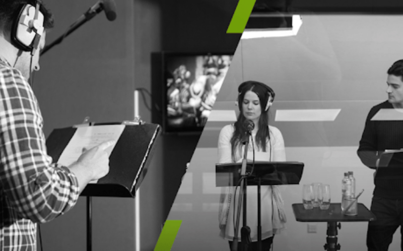 Voice actors working