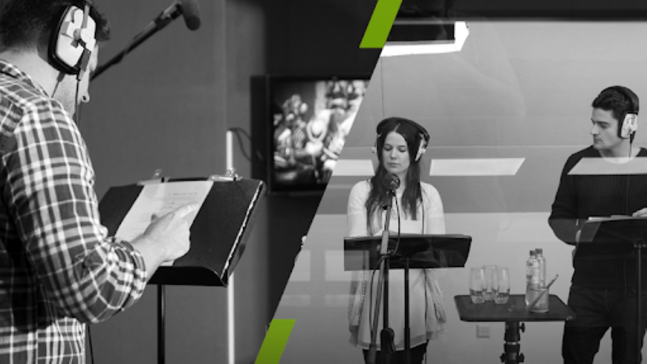 Voice actors working