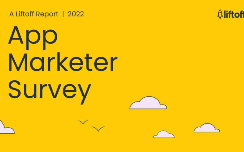 app market survey 2022 on yellow background
