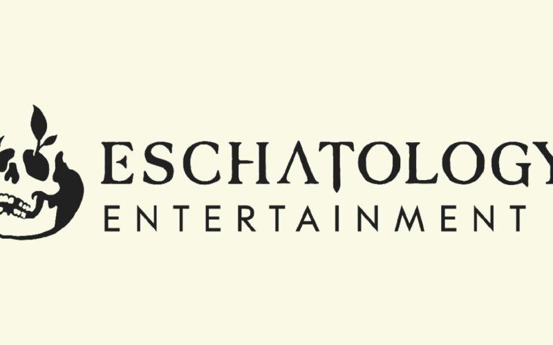 Eschatology Entertainment logo over a teal background
