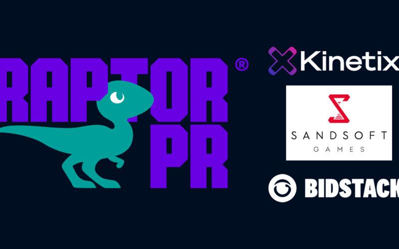 raptor pr kinetix sandsoft bidstack logos