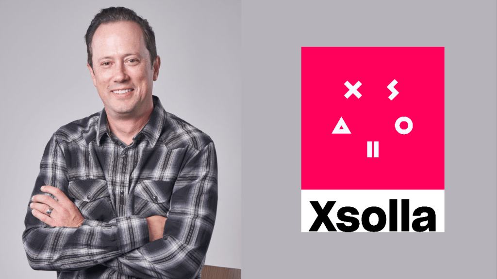 A headshot of Berkley Egenes next to the Xsolla logo