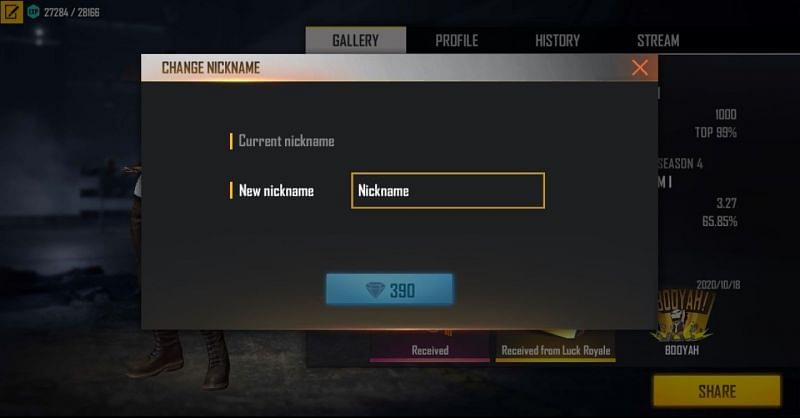 Free Fire Yeni İsim