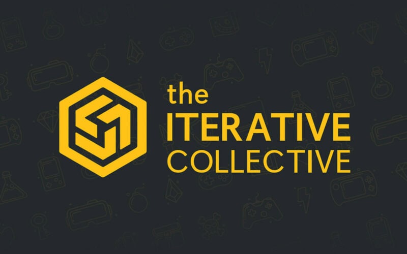 The Iterative Collective logo with yellow fonts