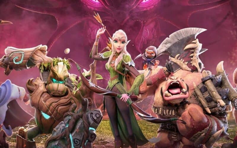 call of the dragons cover image with in-game characters.