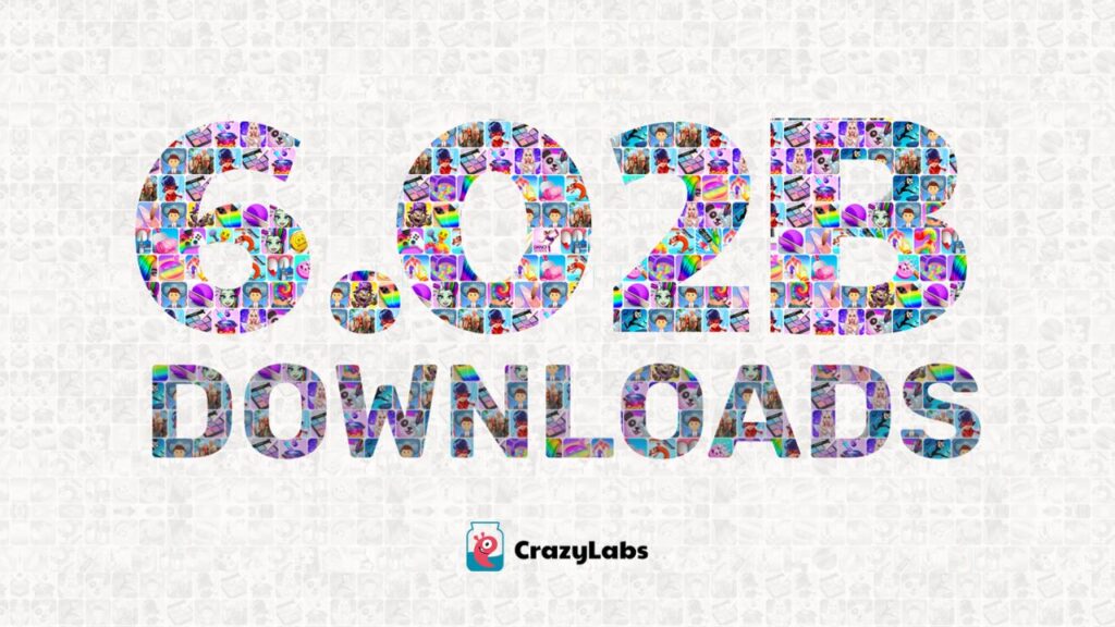 cover image for crazy labs 6 billion downloads.