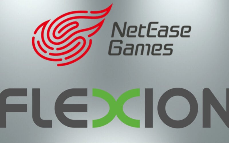 netease and flexion logos together over a light grey background.
