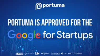 cover image saying: portuma has been accepted to google for startups program
