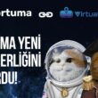 astronaut cats with portuma and virtual tourist logos.