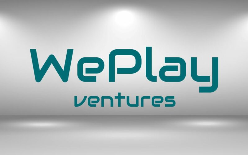 weplay ventures logo over grey background.