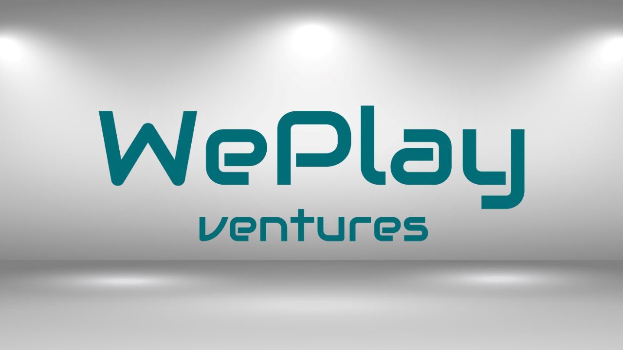 weplay ventures logo over grey background.