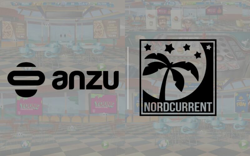 anzu and nordcurrent logos together over in-game screenshots.