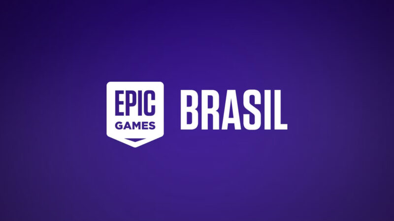 epic games brasil logo on purple background