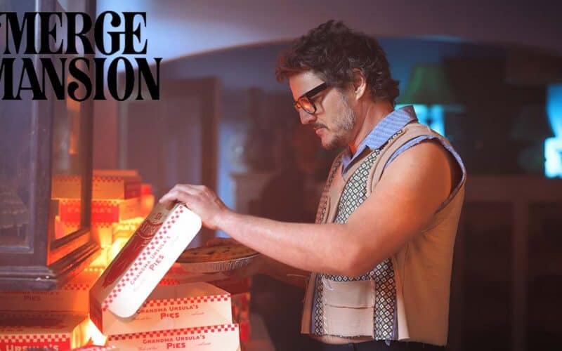 Pedro Pascal is going through pizza boxes to find clues.