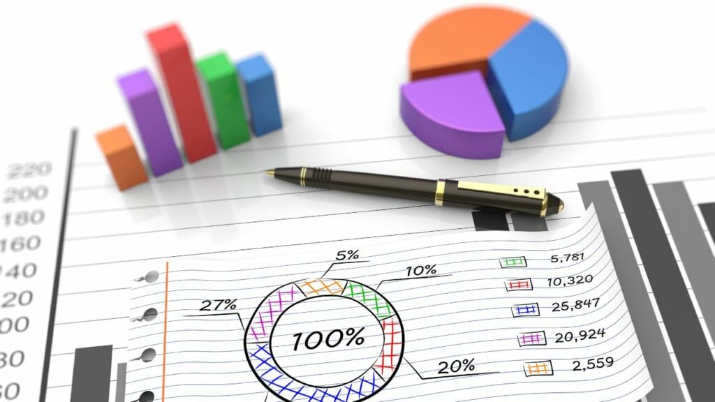 graphs and reports with a pen.