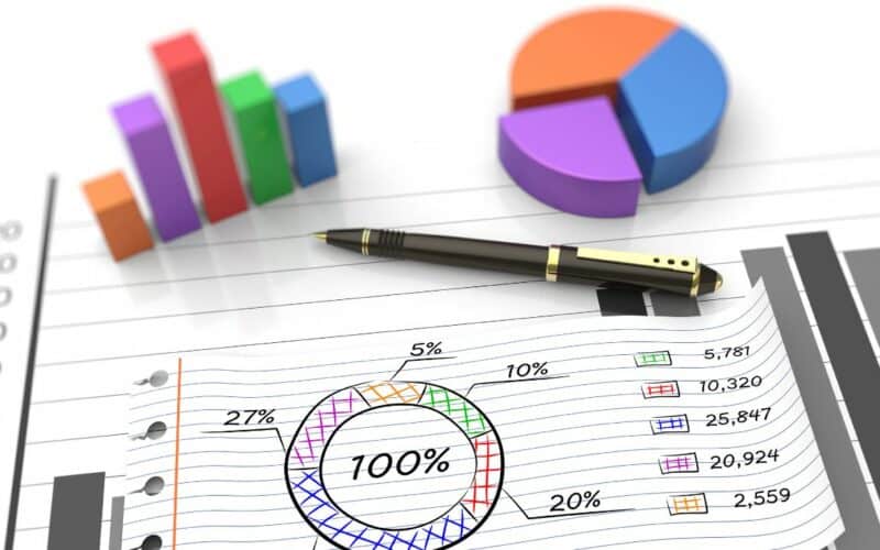graphs and reports with a pen.