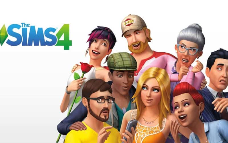 sims 4 promotional photo with sims posing in different emotions.