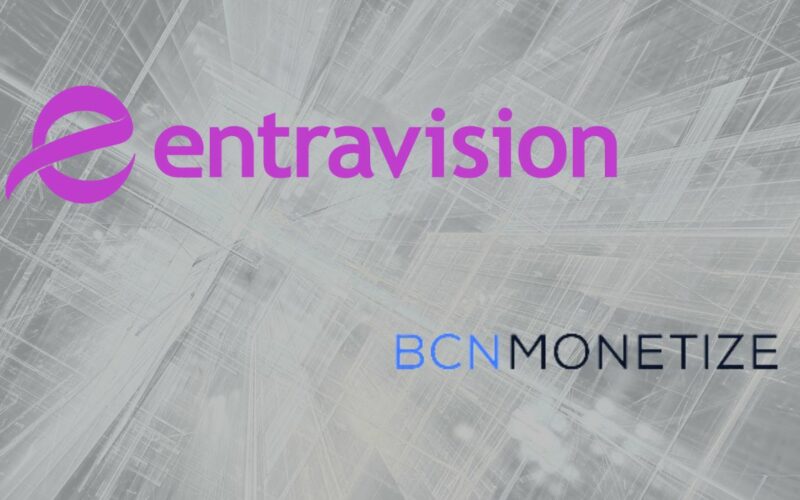 entravision and bcnmonetize logos together.