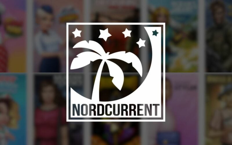 nordcurrent logo over thumbnails of the company's established games