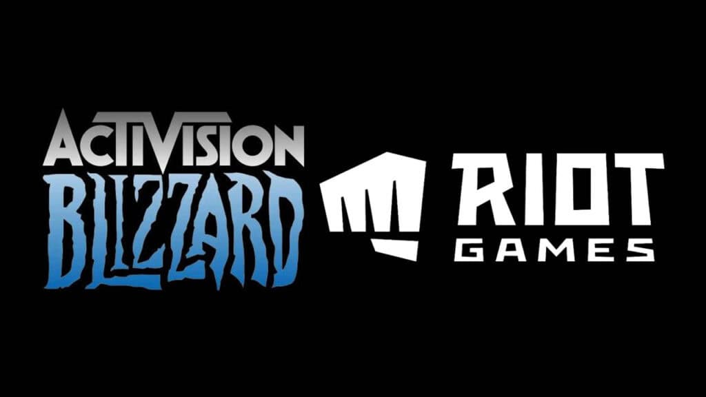 activision blizzard riot games logos