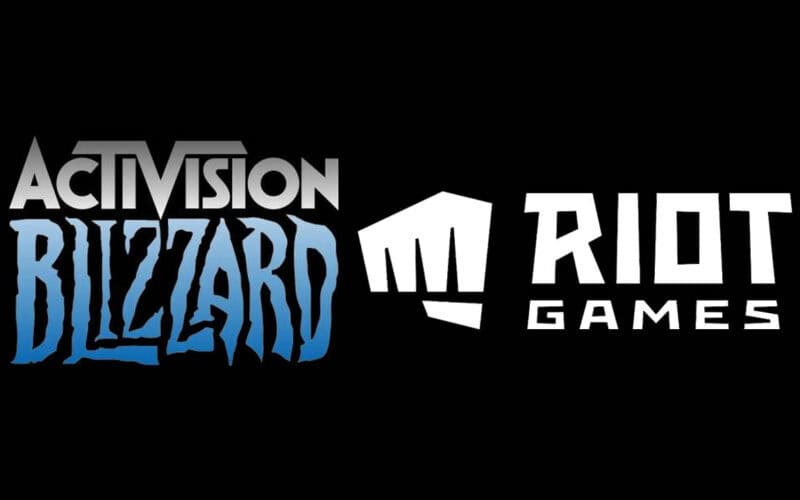 activision blizzard riot games logos