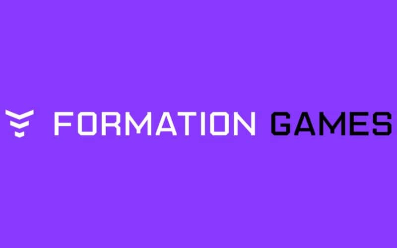 Formation Games Logo with a purple background
