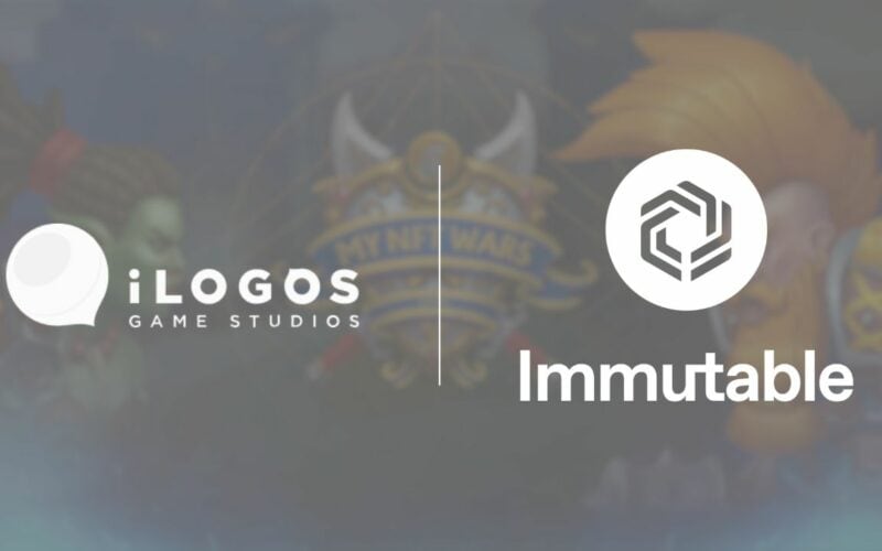 ilogos and immutable logos over my nft wars cover image.