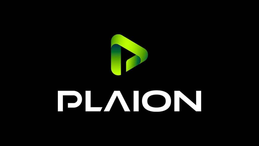 plaion logo with green play button