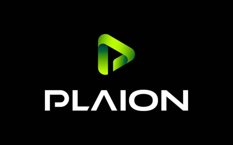 plaion logo with green play button