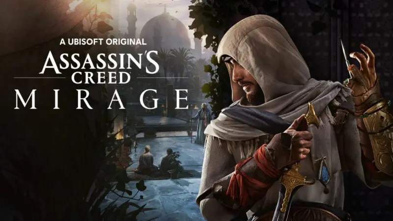 assasin's creed mirage cover image with the game's protagonist Basim.