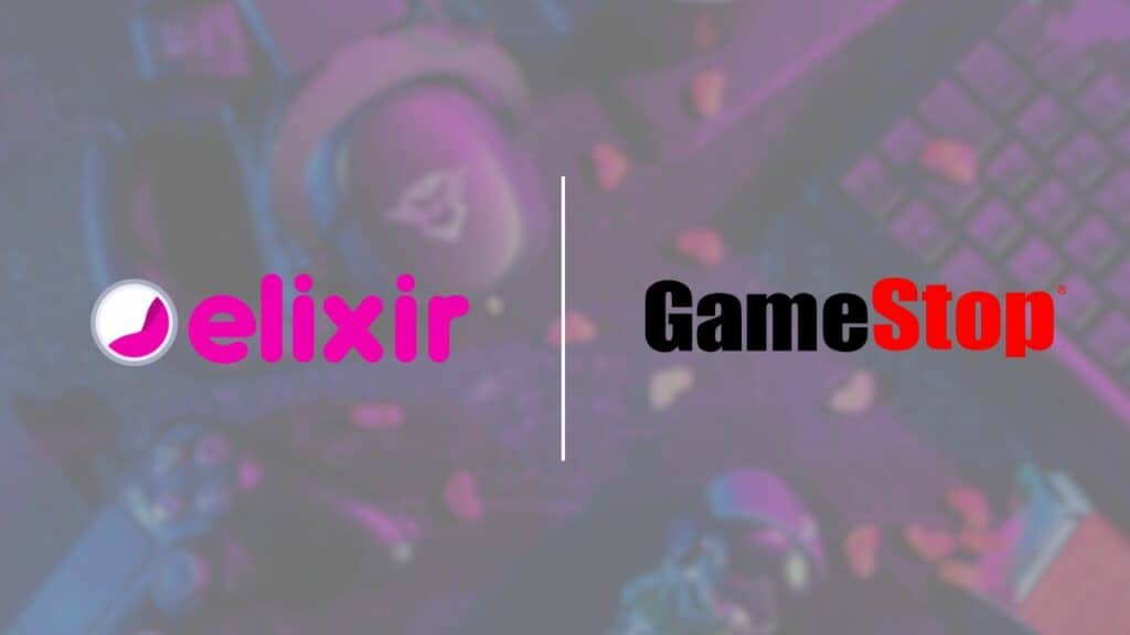 elixir games and gamestop logo