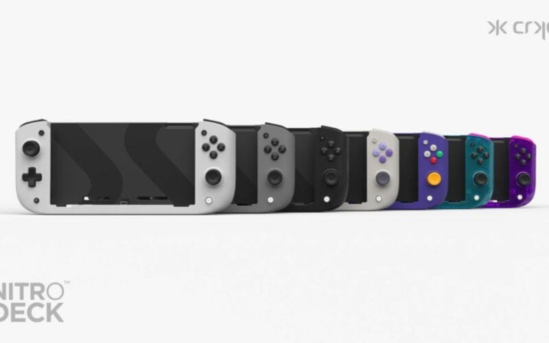 Various Nitro Deck devices on white background.