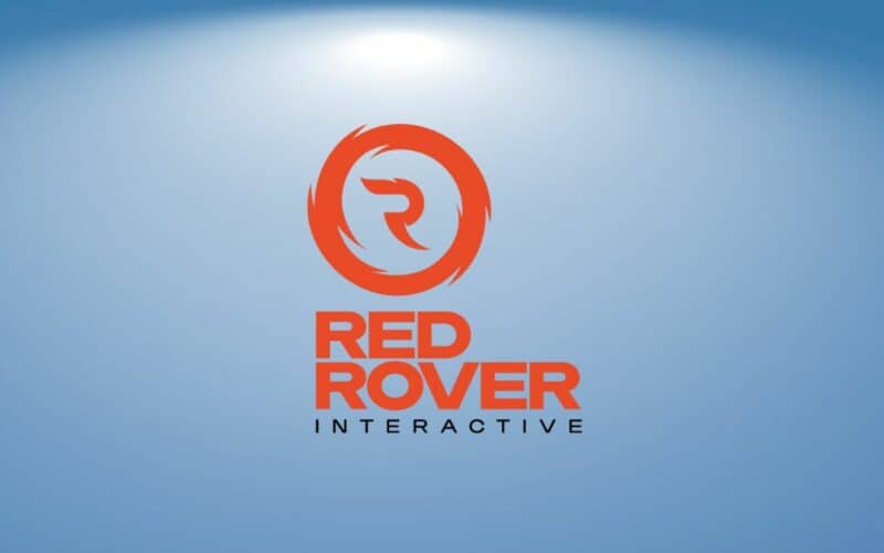 red rover interactive logo ver blue background.