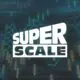 superscale logo over graphs.