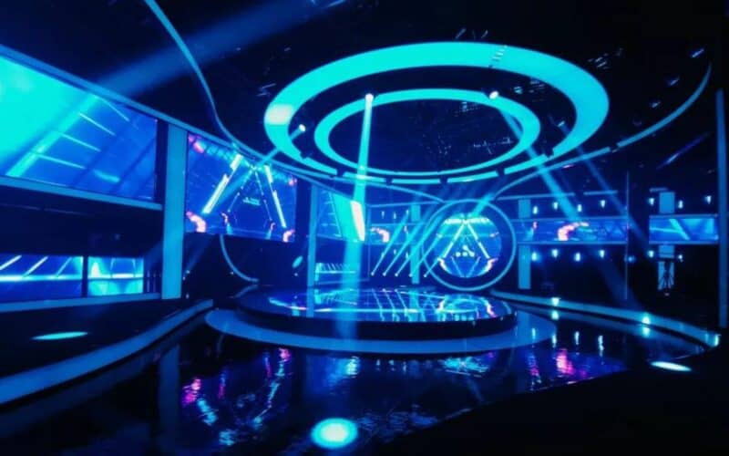 an interior image of the weplay esports arena los angeles.