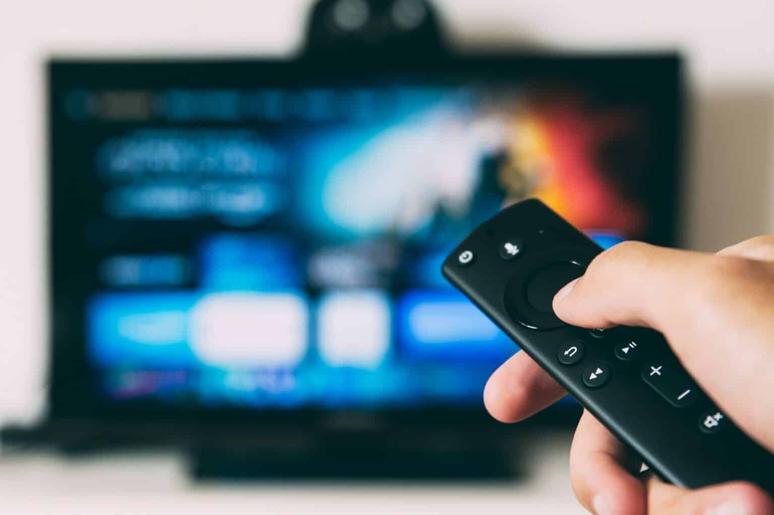 connected tv with a tv remote control