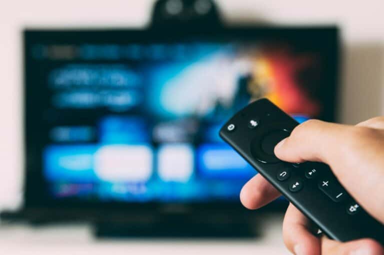 connected tv with a tv remote control