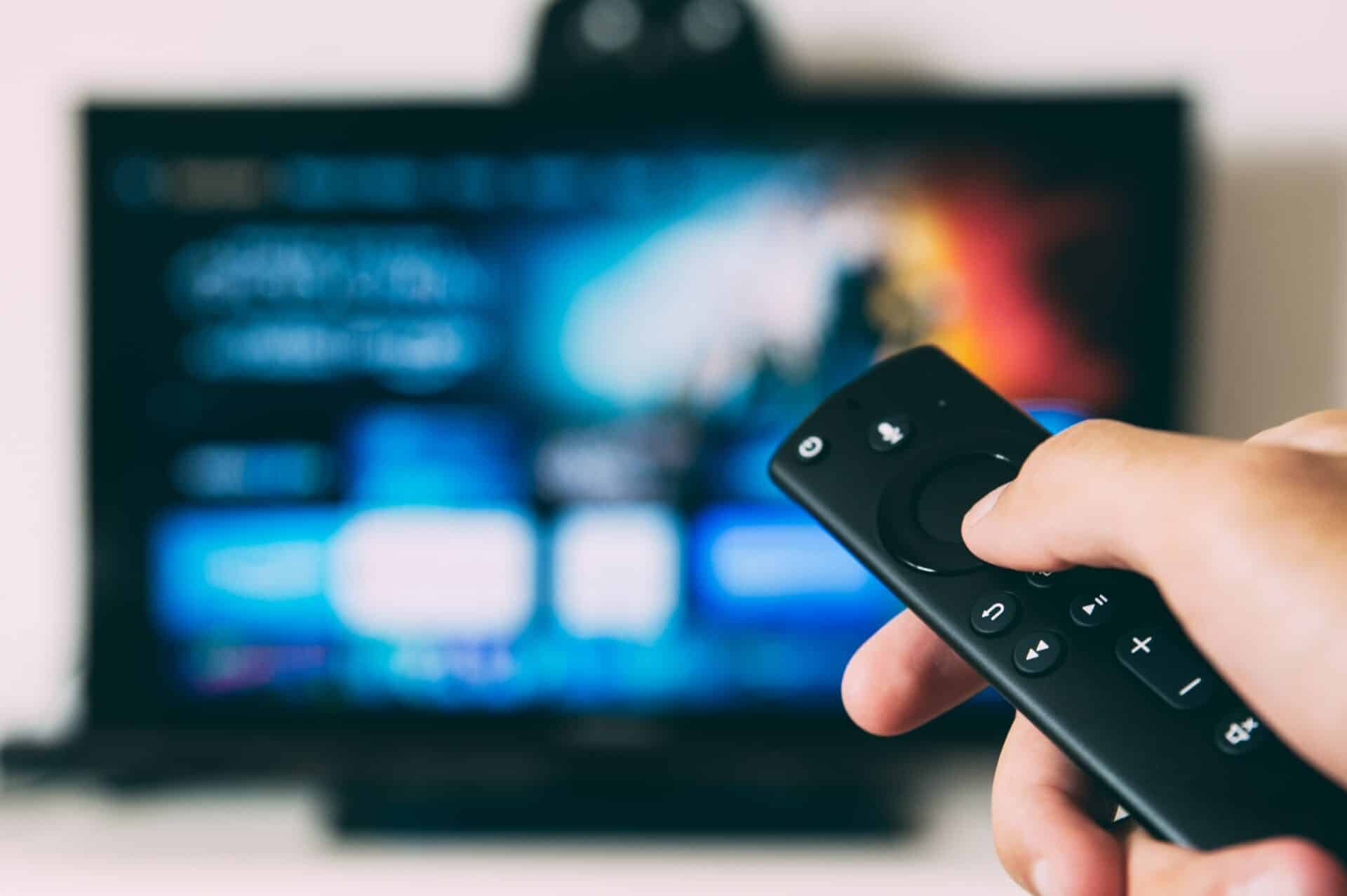 connected tv with a tv remote control