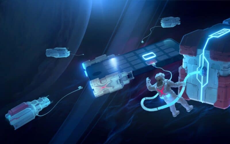 futuristic space-themed image for xsolla webshop