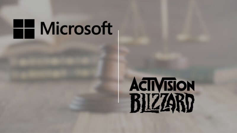 microsoft and activision blizzard logos.
