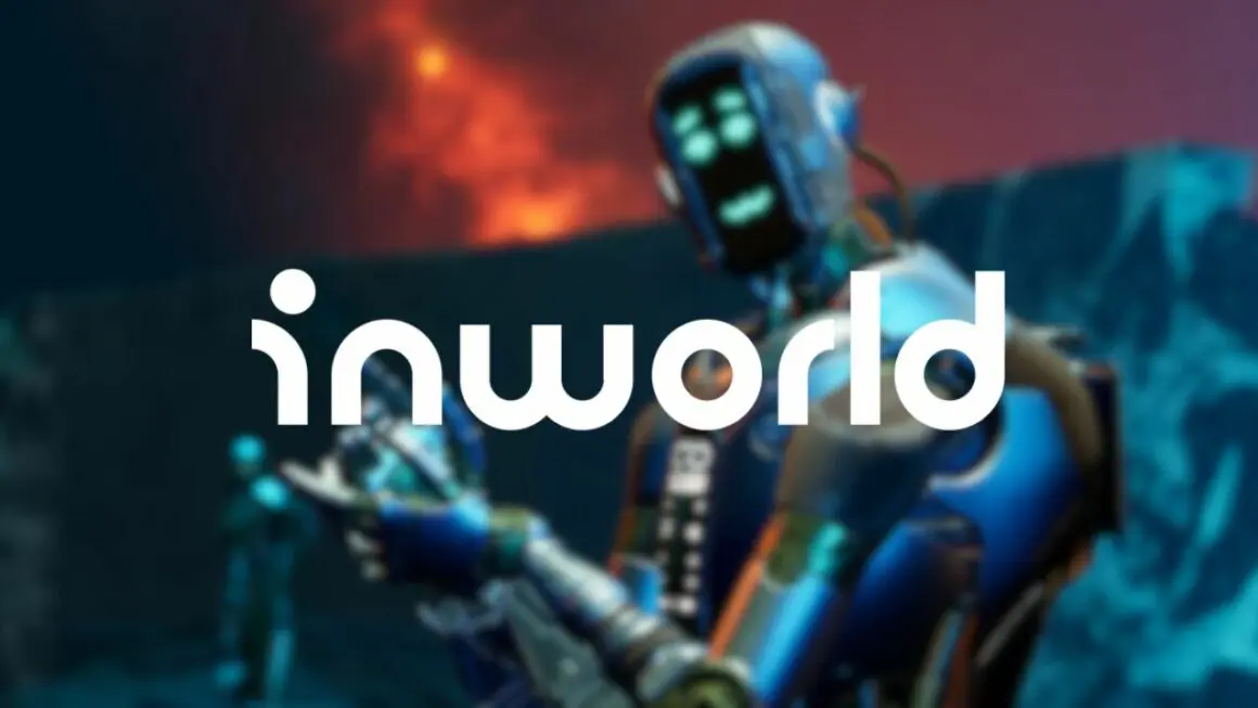 inworld ai logo over an image of an android.